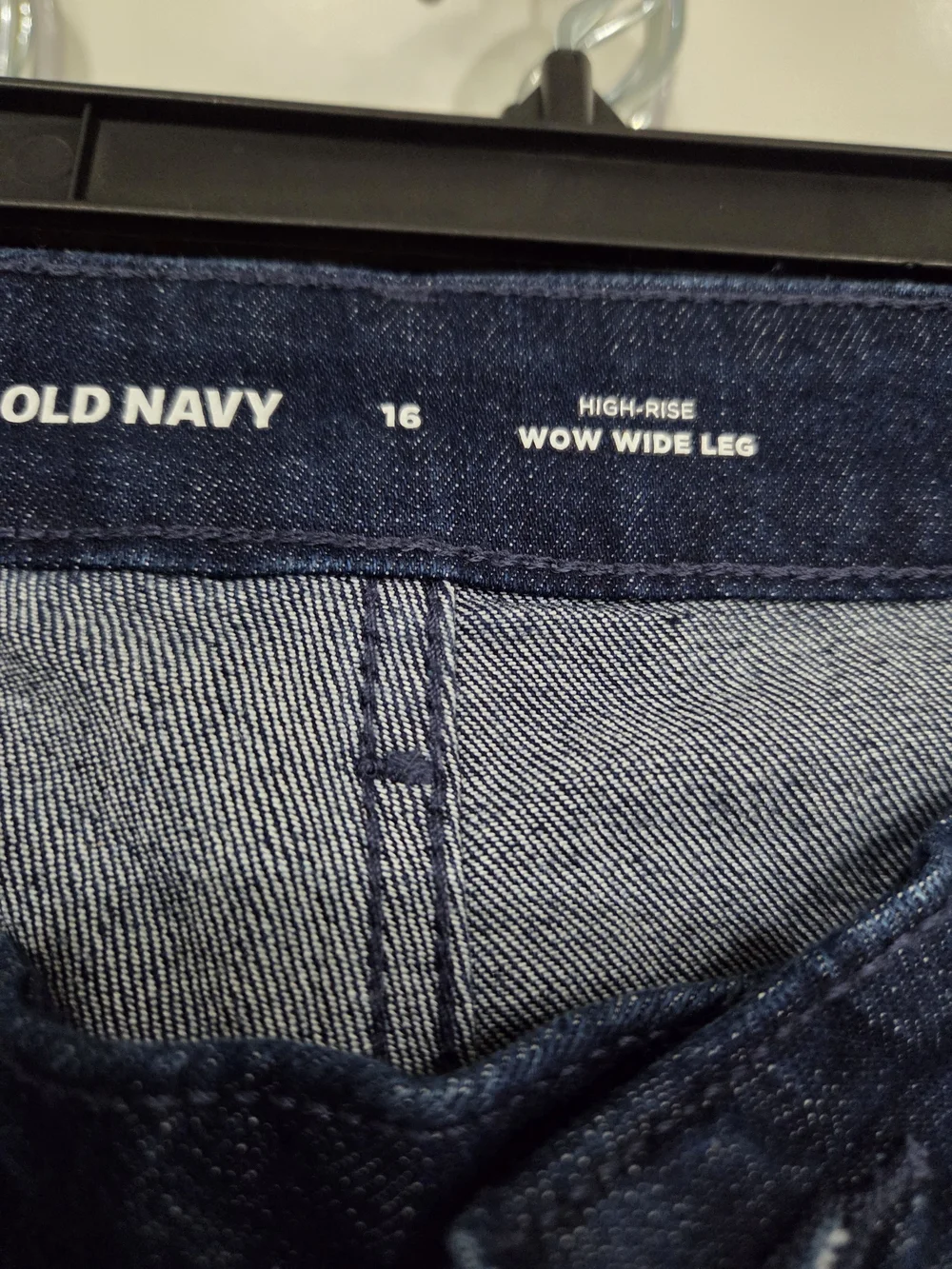 Old Navy Indigo Blue Wow Wide-Leg Women's Jeans Size 16 NWT
